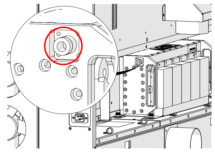 Disconnecting coaxial cable.