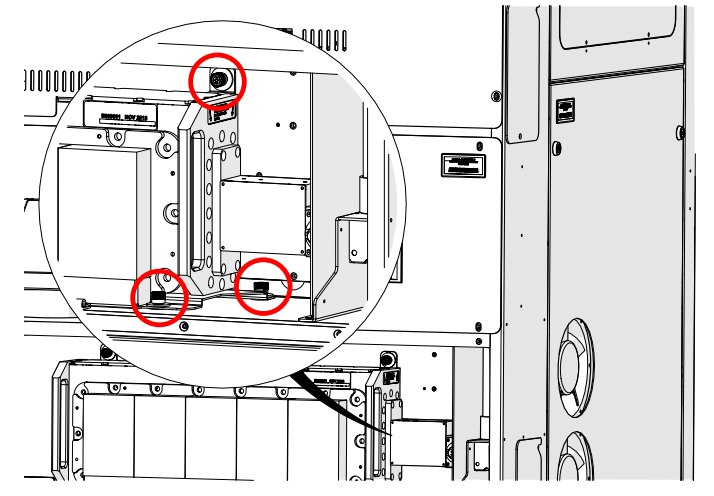 Loosening right mounting screws.