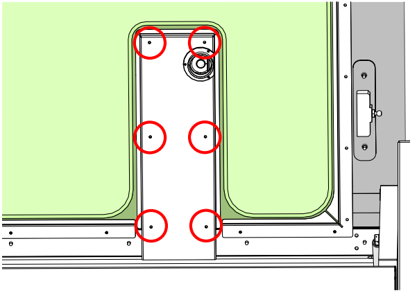 Phillips screws securing the camera cover.