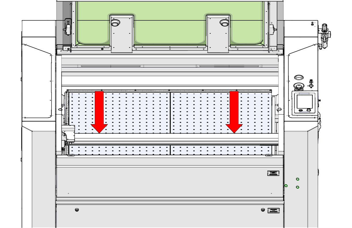Positioning the X-Axis assembly at the front of the engraver