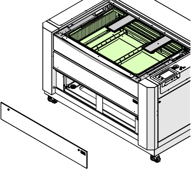 Removing front and right side panels