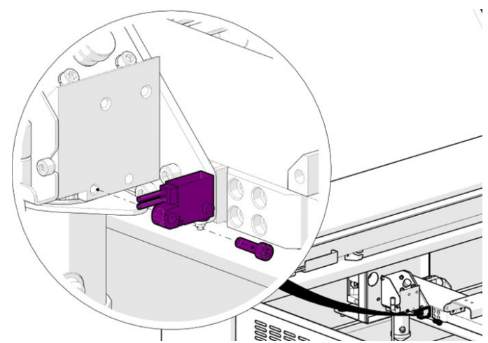 Remove autofocus switch screw