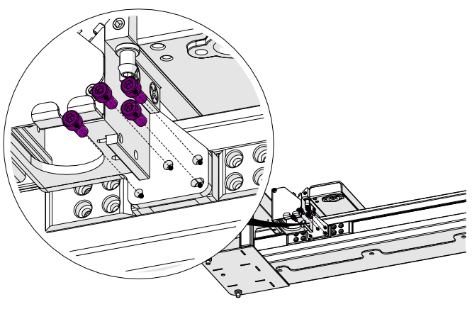 Remove carriage assembly screws