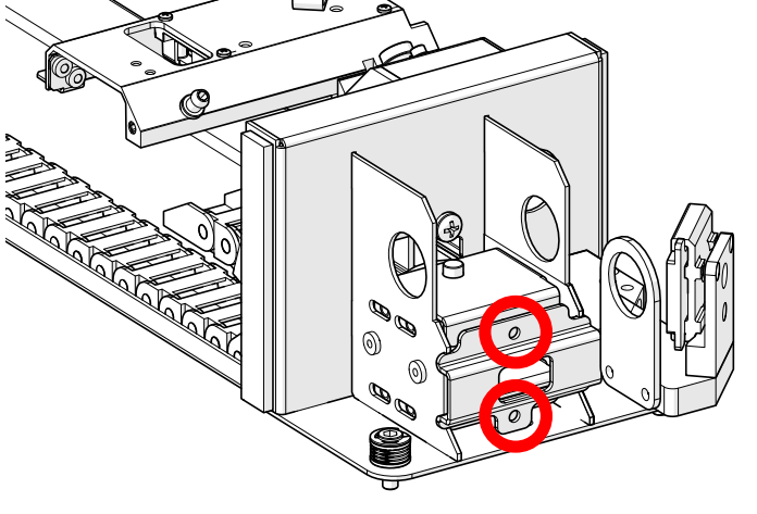 Remove tensioner screws