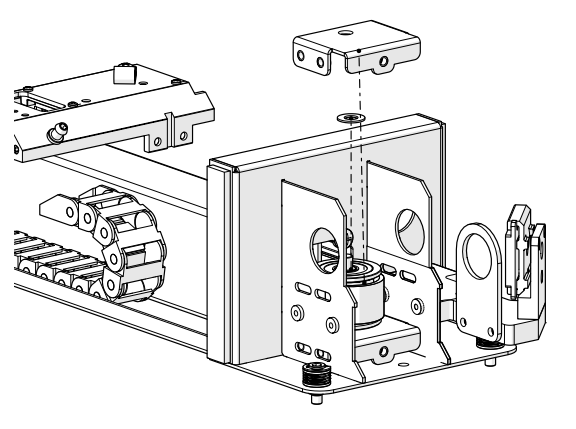 Remove upper tensioner bracket