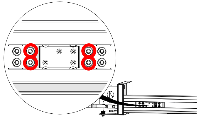 Remove belt clamp screws