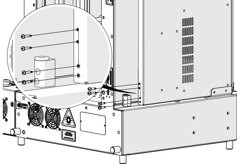 Loosening final mounting screws