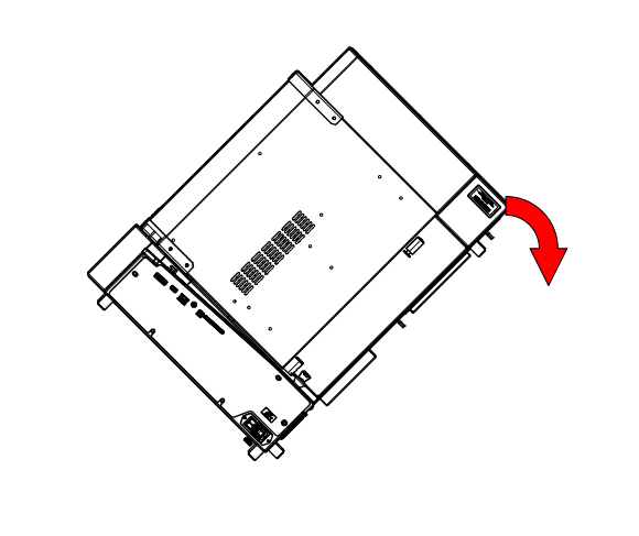 Tilting the engraver for access