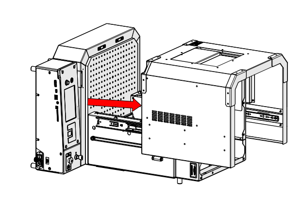 Opening door for removal