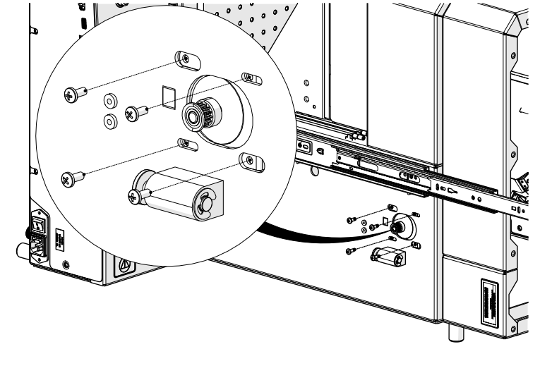 Disconnecting the motor harness
