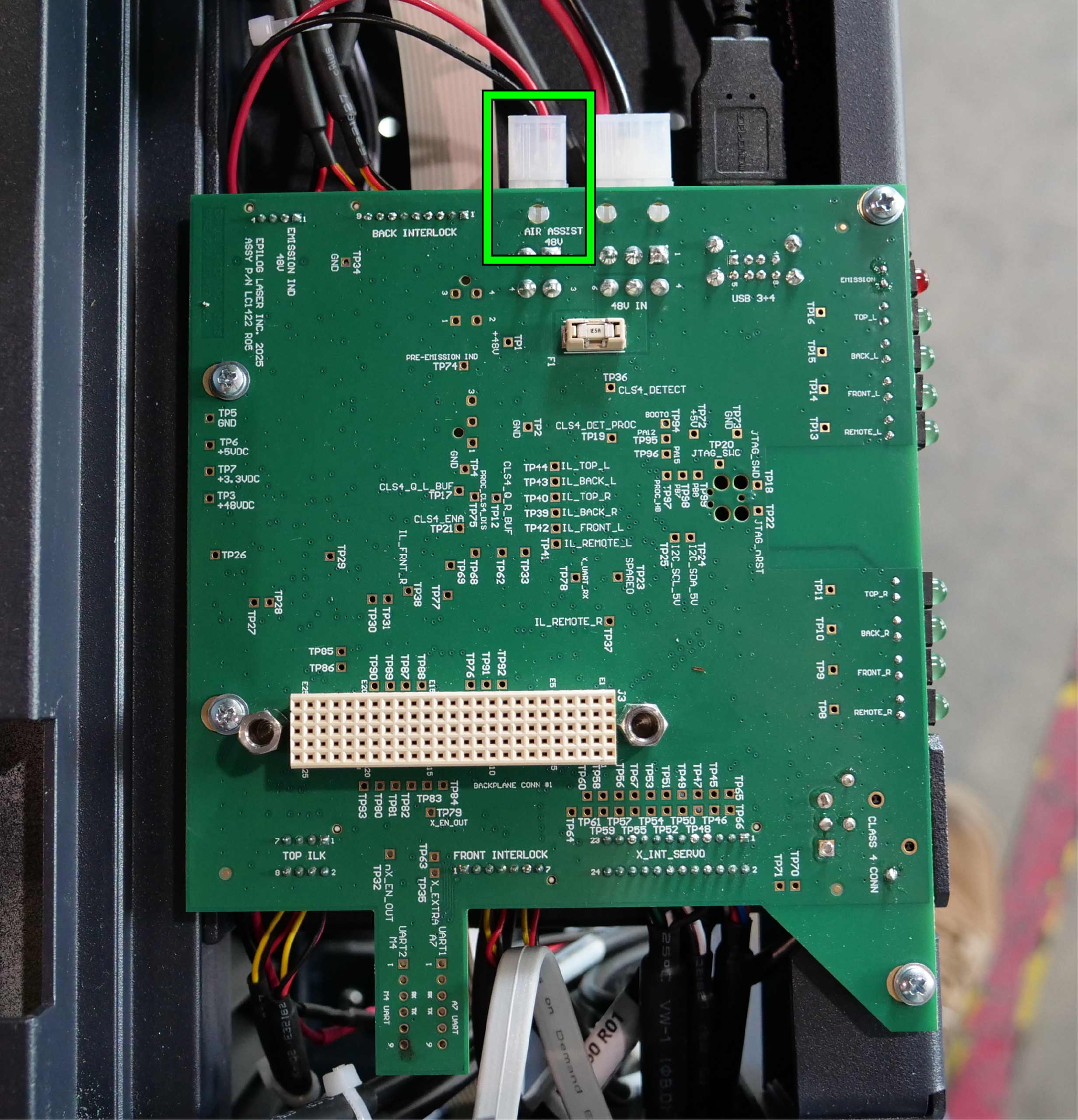Unplugging solenoid from backplane