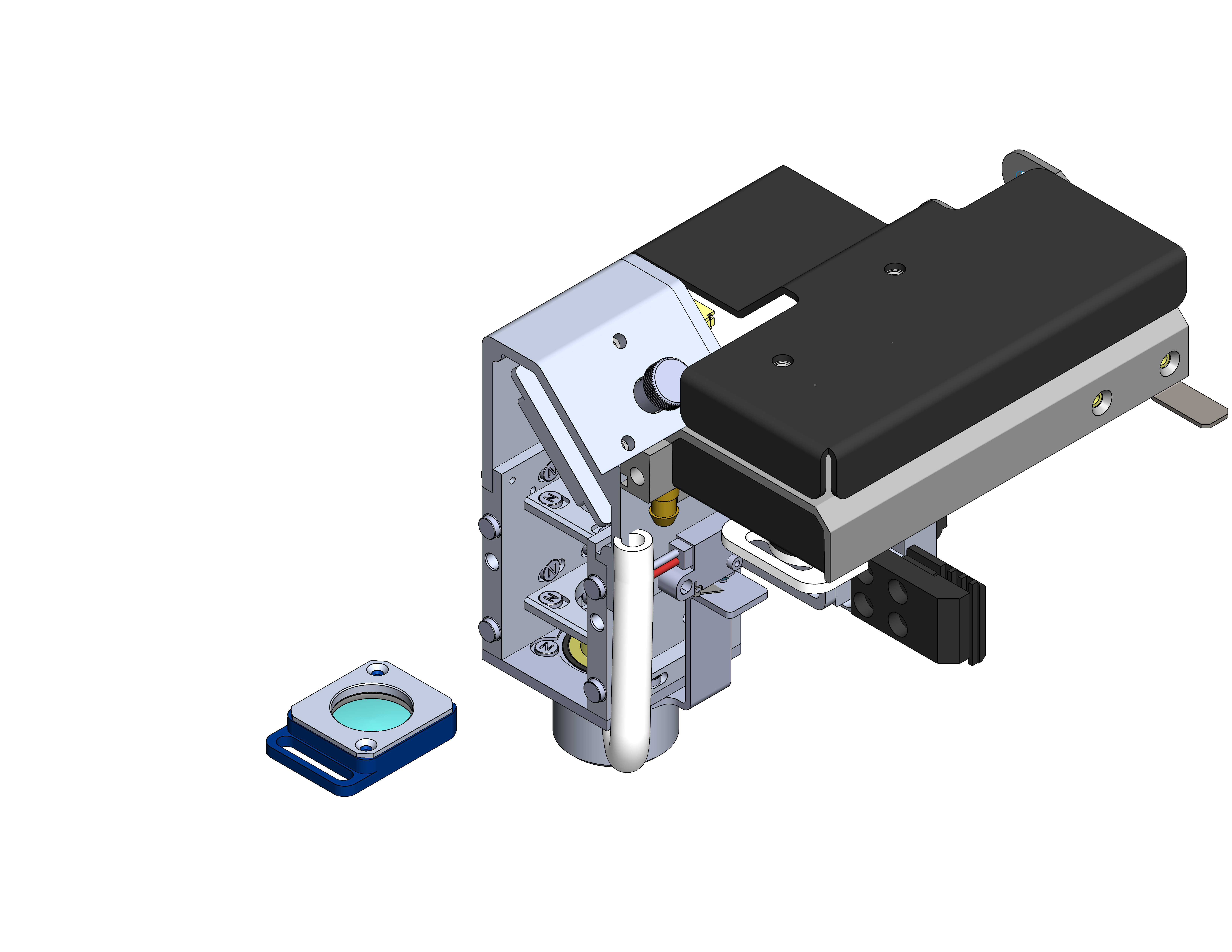 Removing carriage lens