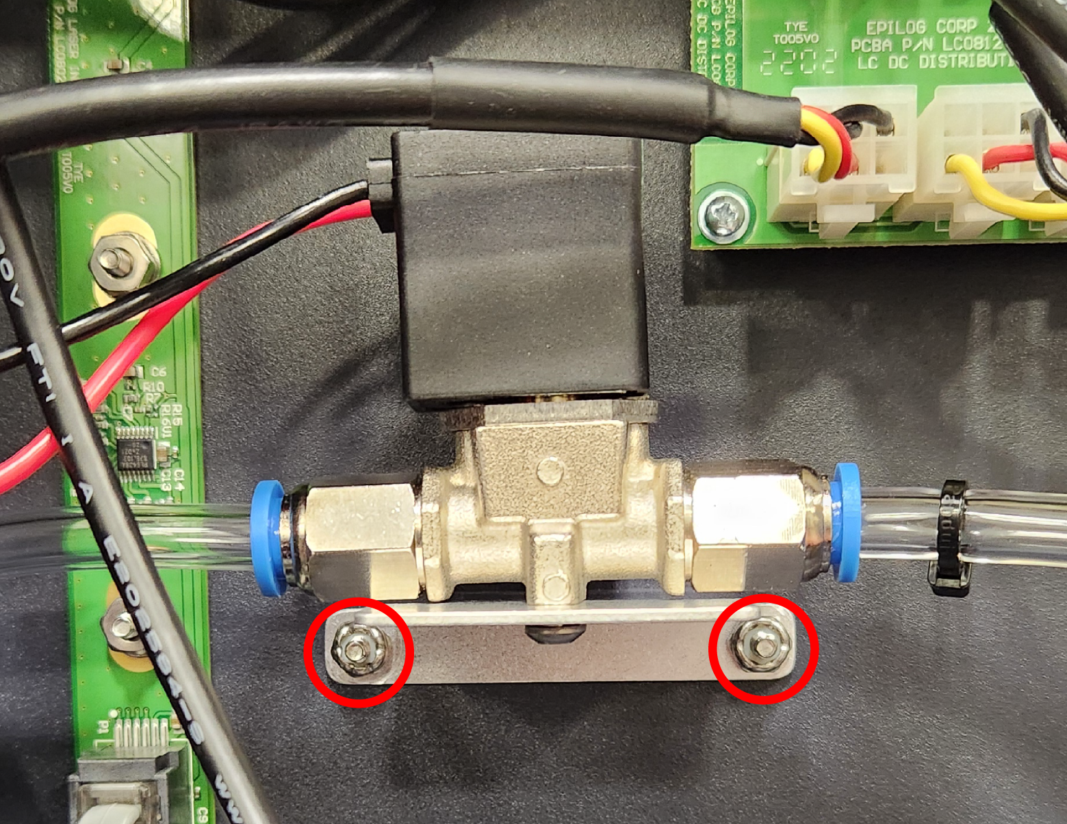 Removing solenoid bracket nuts