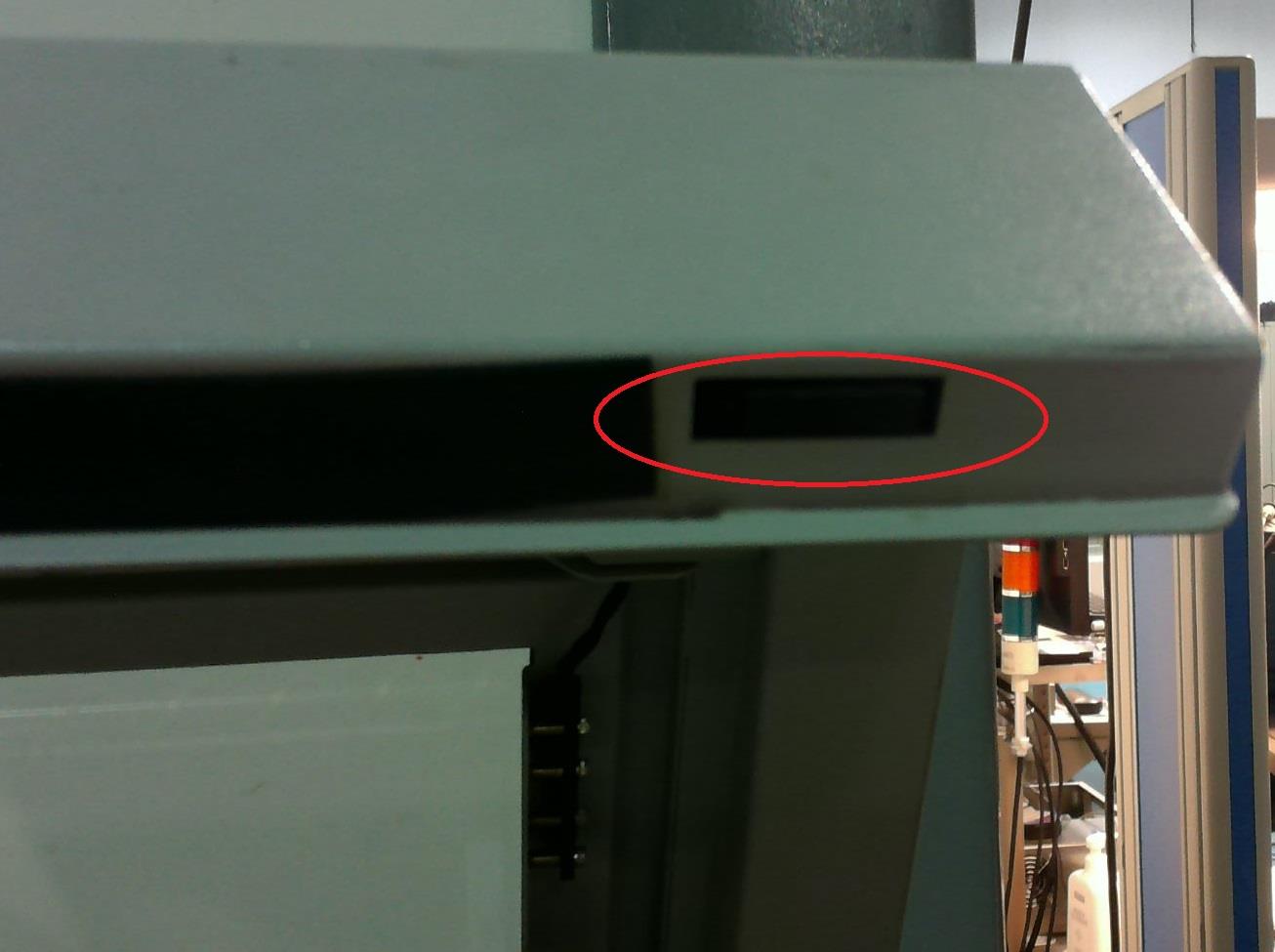 Location of the door interlocks from a wide view.