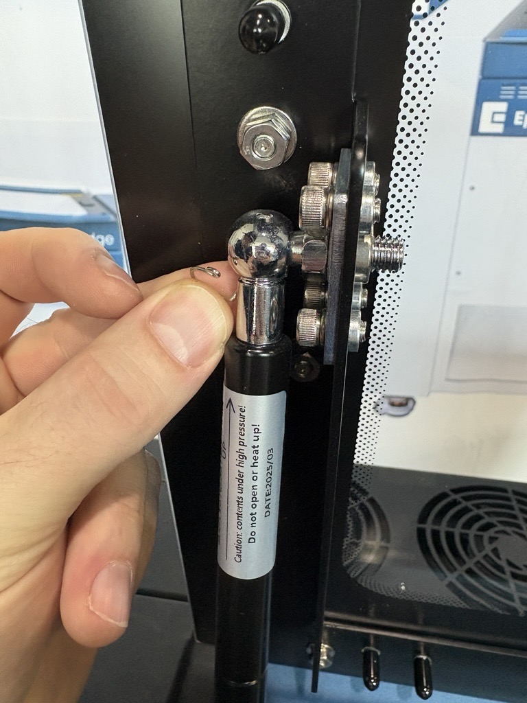 Reattach Gas Shocks