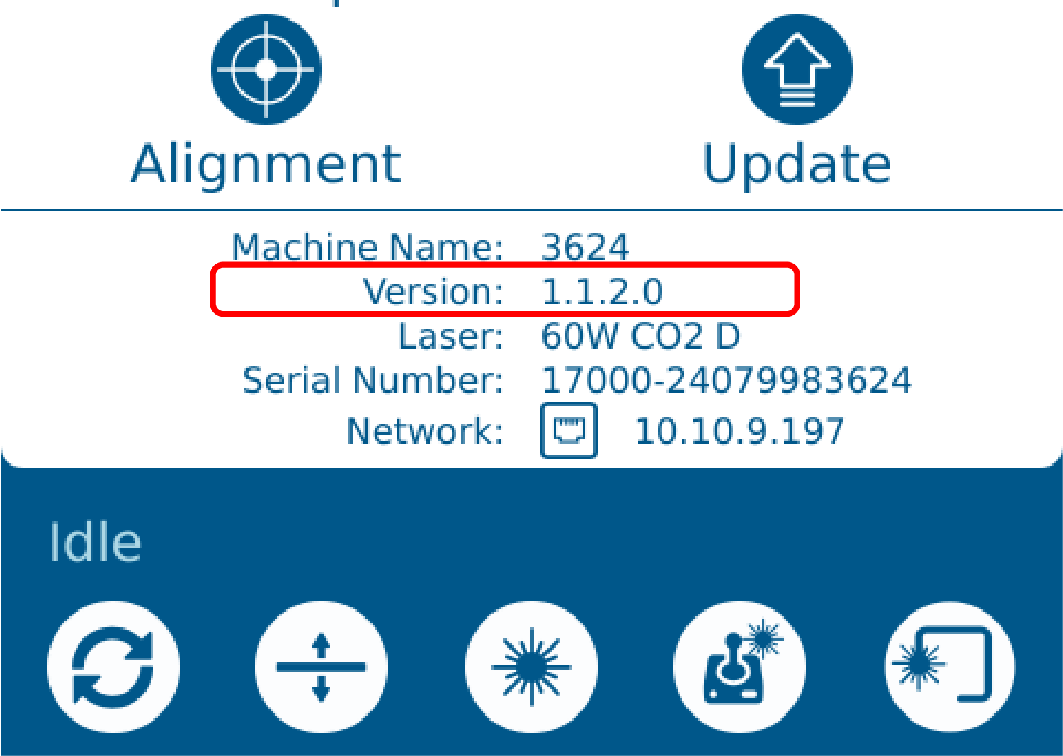 Firmware Version Display on Screen