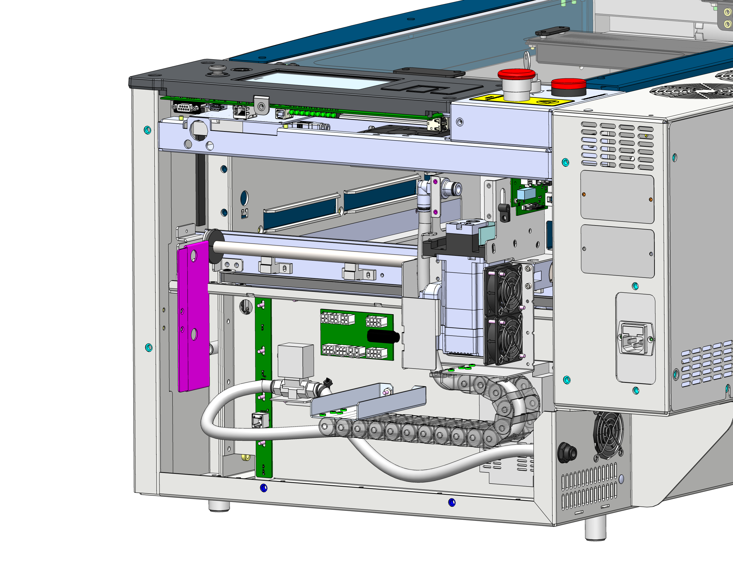 Removing cable routing panel