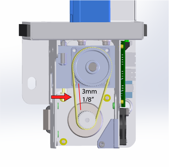 Reducer belt tension measurement