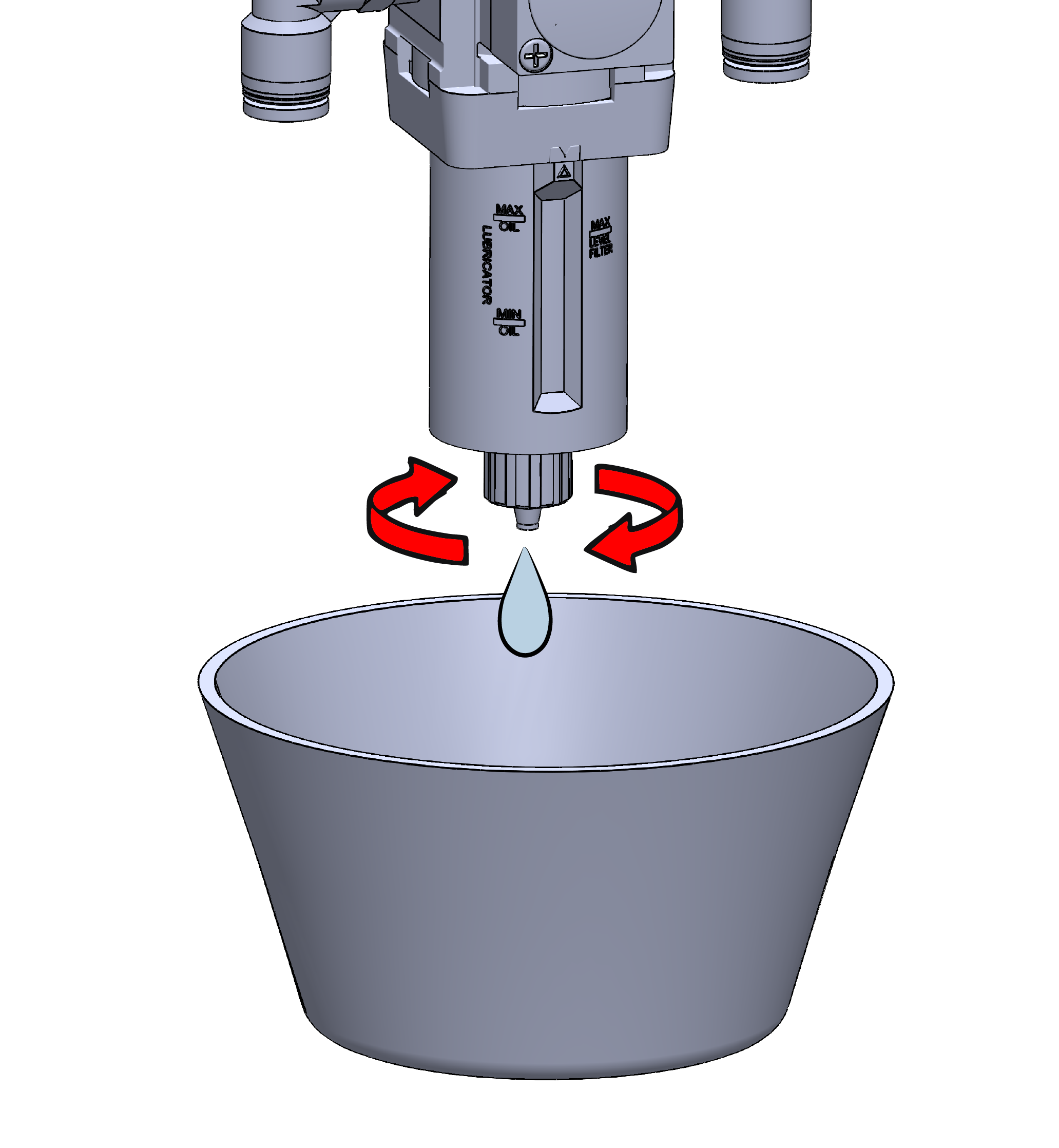 Drain filter bowl
