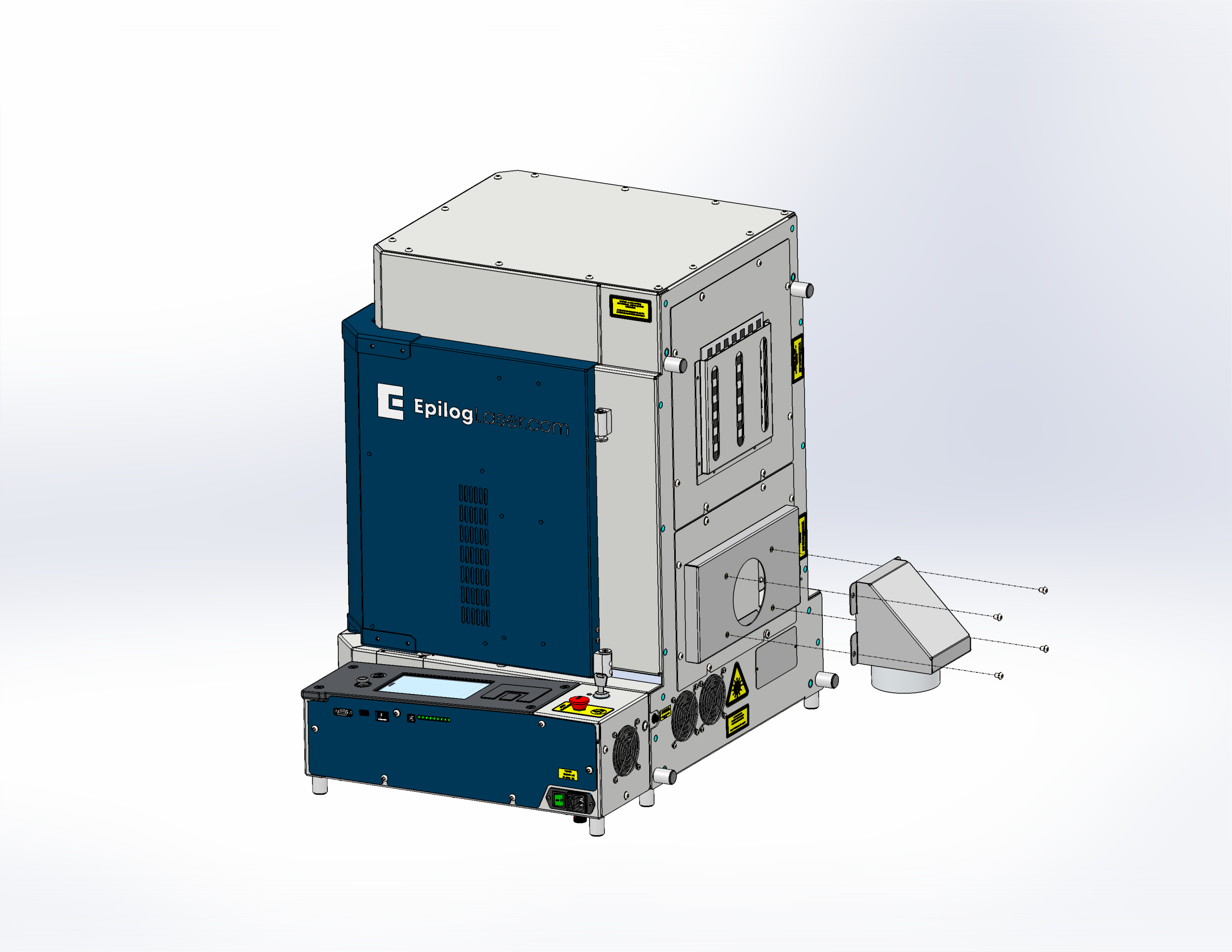 Removing rear exhaust port