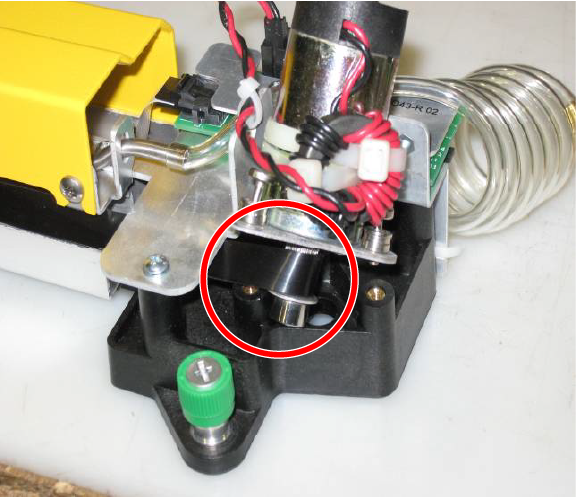 Looping the belt around the new motor's pulley