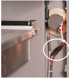 Y-motor electrical connector with lock