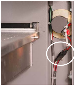 Reconnecting the motor lead