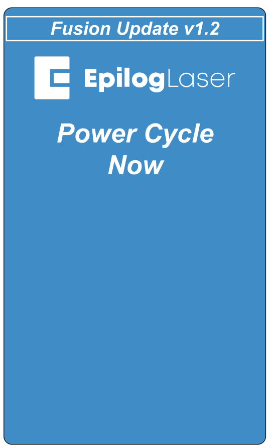 Power Cycle Now screen
