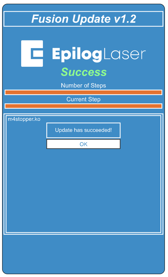 Update in Progress screen