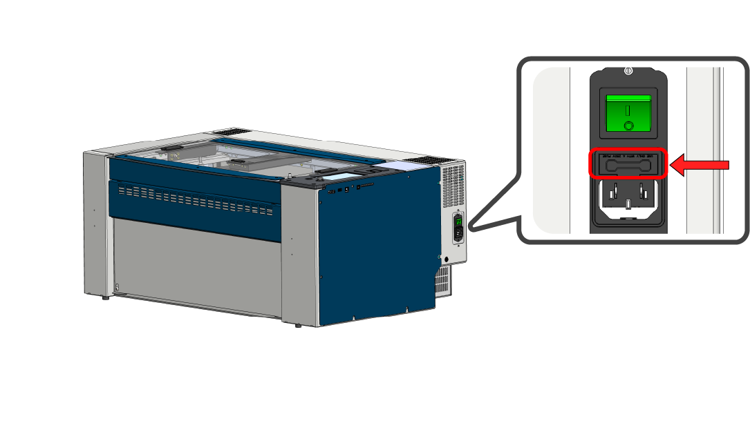 location of power input fuse