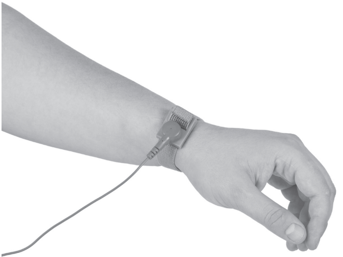 Using anti-static wrist strap