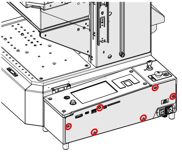 Tightening remaining screws