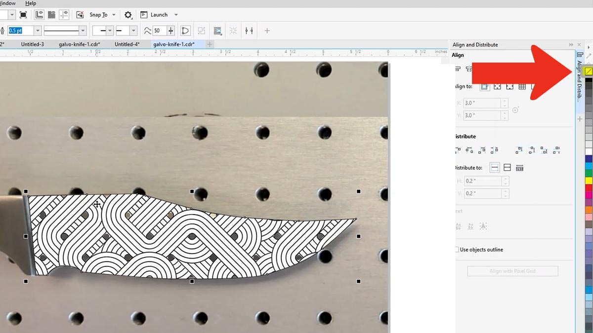Click inside the shape. with camera