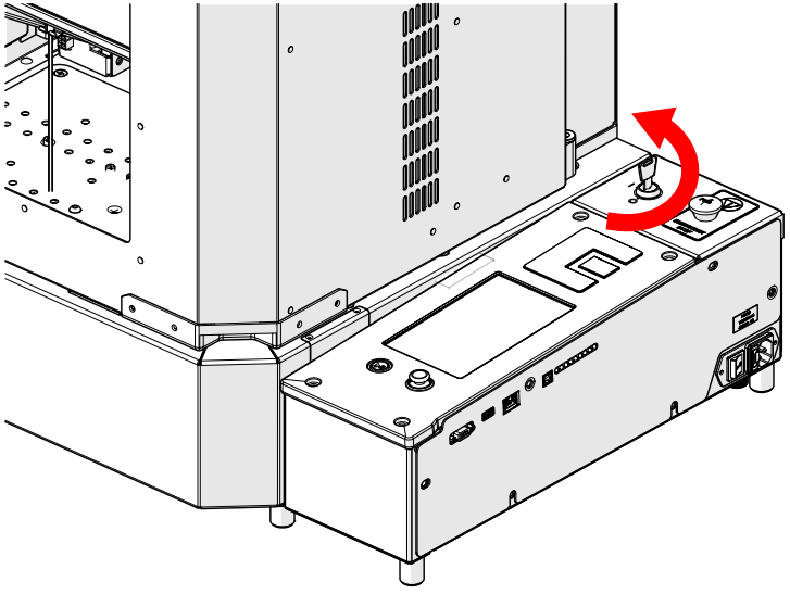 Turning off the engraver