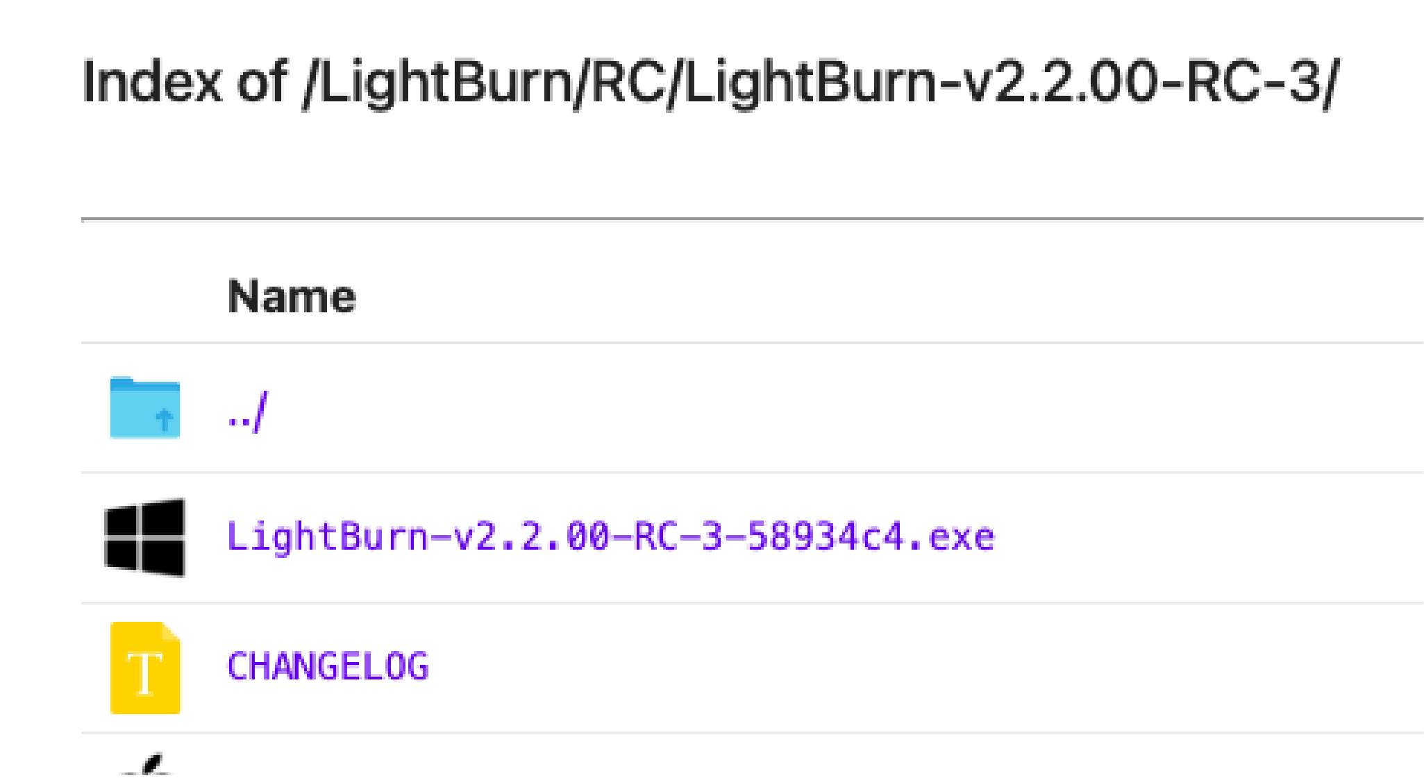 LightBurn 2.2 installer on Windows