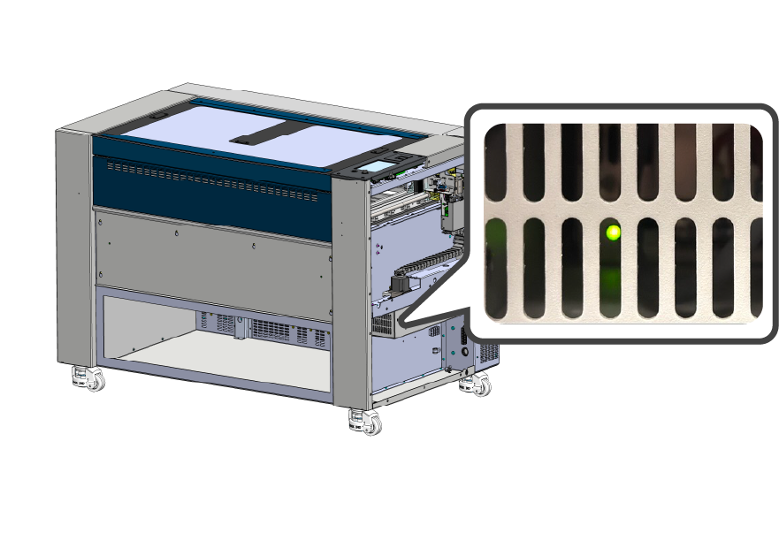 power supply led in 24x24 and 36x24 machines