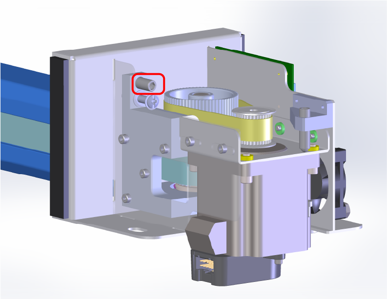 Reducer belt tracking adjustment