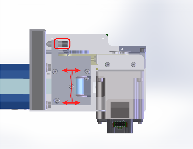 Reducer belt tracking adjustment