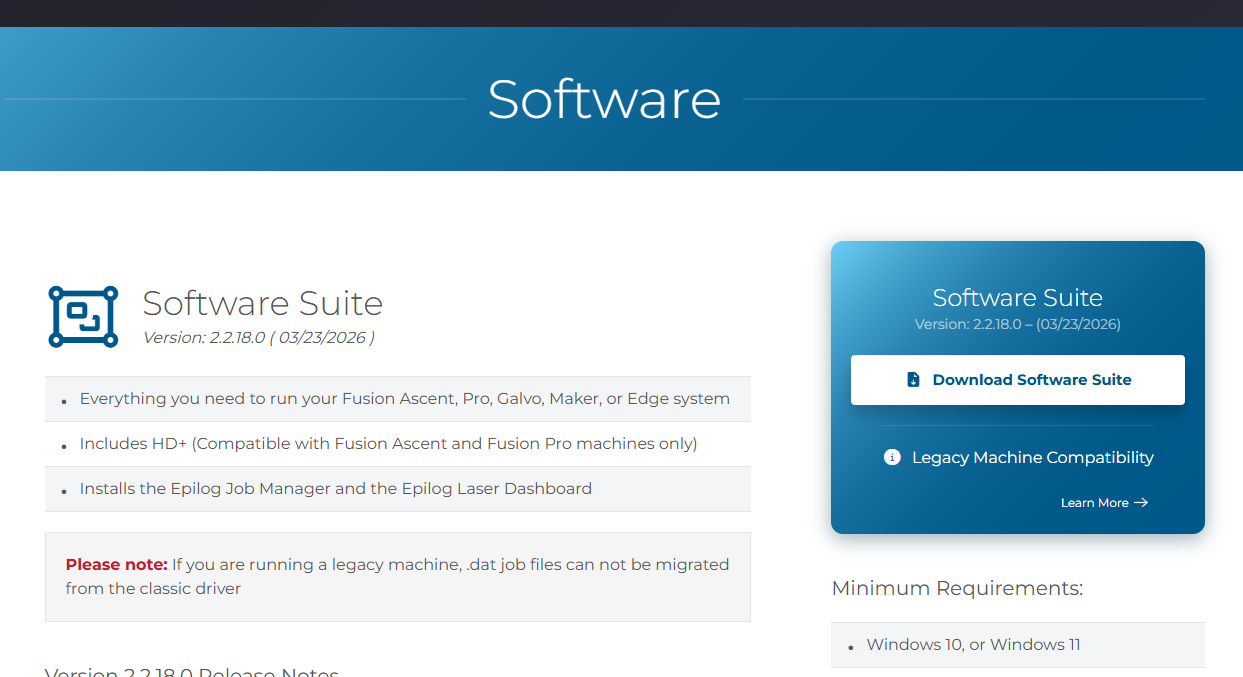 Download Software Suite