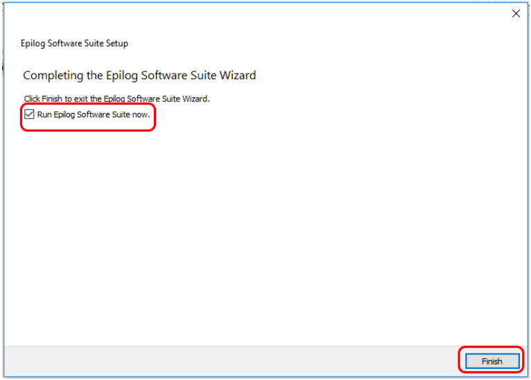 Finish Software Suite installation