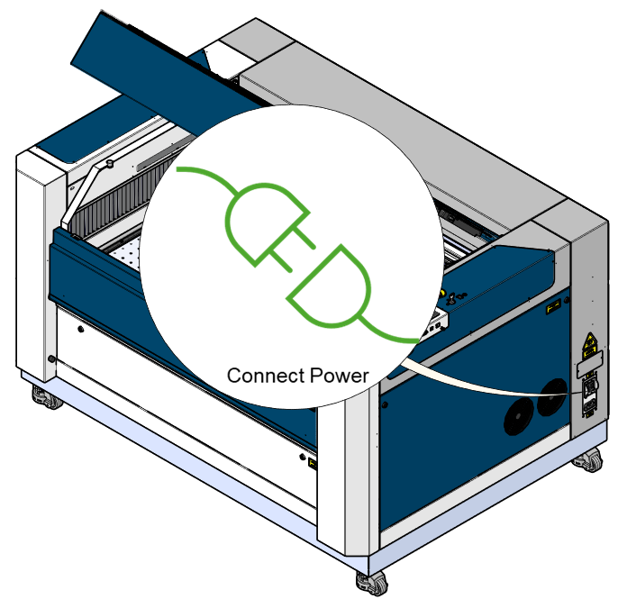 Lowering the top door to position the bumpers.