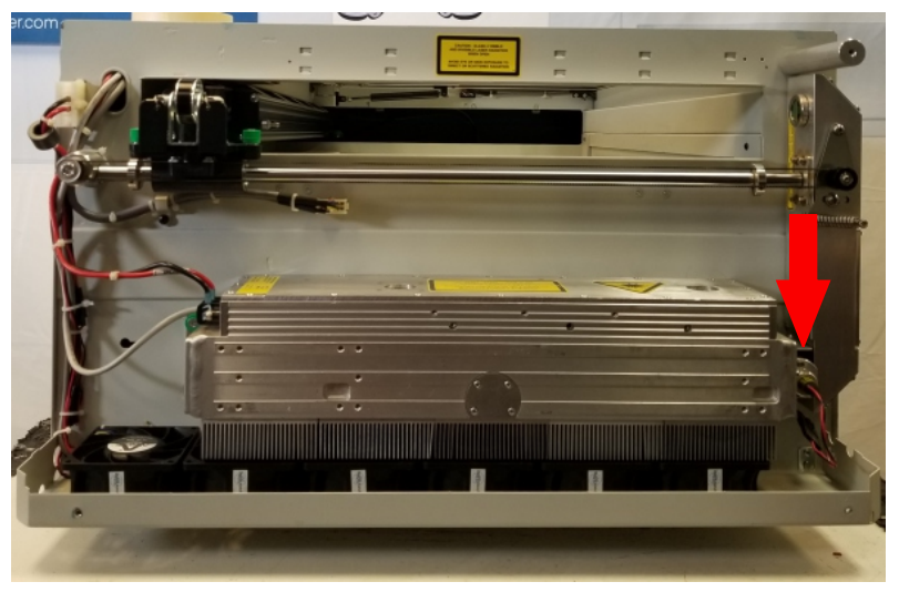 Red dot diode location